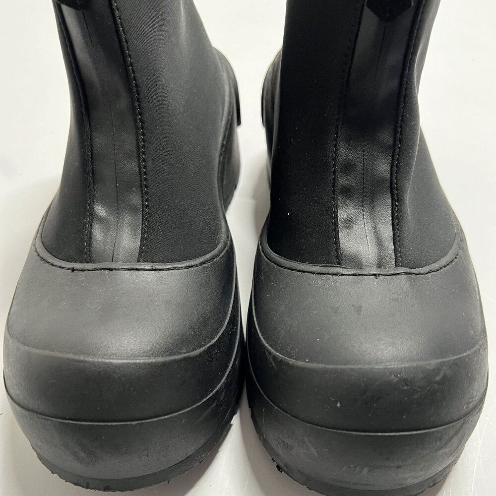 Diesel D-Donald CH Rubber Trimmed Ankle Boots in Black - Picture 4 of 9
